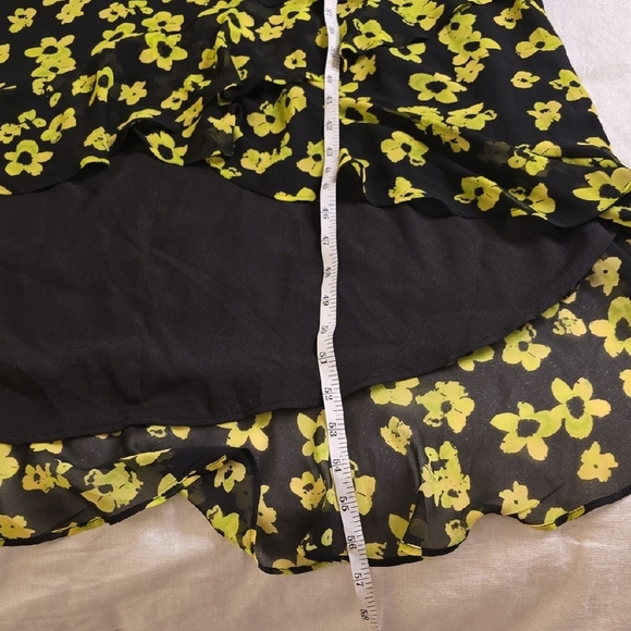 WAYF Strapless Dress with Green Floral Pattern - Picture 13 of 16